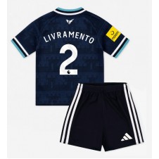 Newcastle United Tino Livramento #2 Bortaställ Barn 2026-27 Korta ärmar (+ Korta byxor)